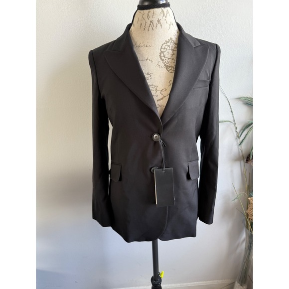 Gucci Blazer 46 Jacket suit pants 44 Black Wool Blend Designer - Picture 1 of 16